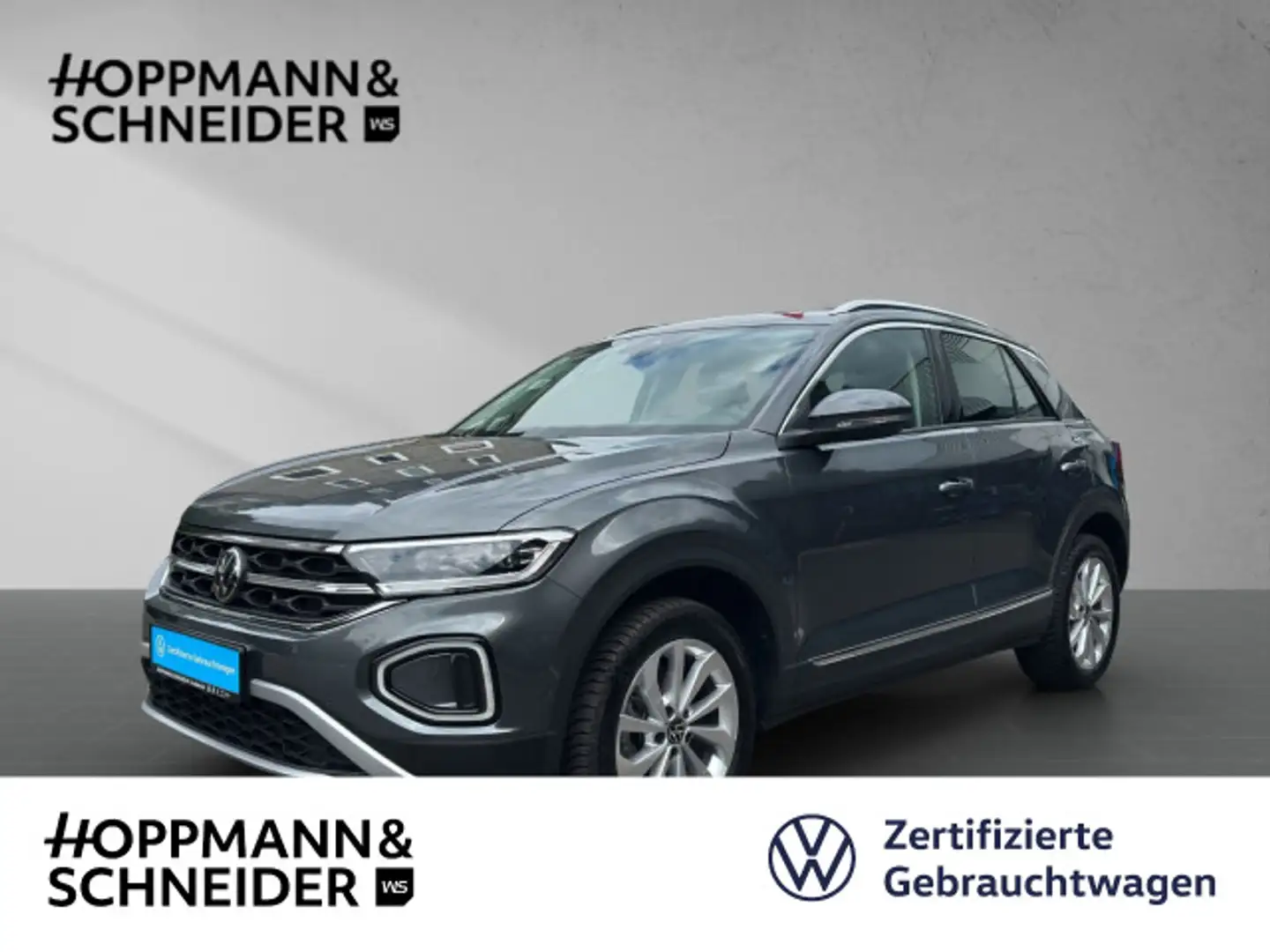 Volkswagen T-Roc Style 1.5 TSI-NAVI-AHK-RFK-KLIMA-APP-KEY S Gris - 1