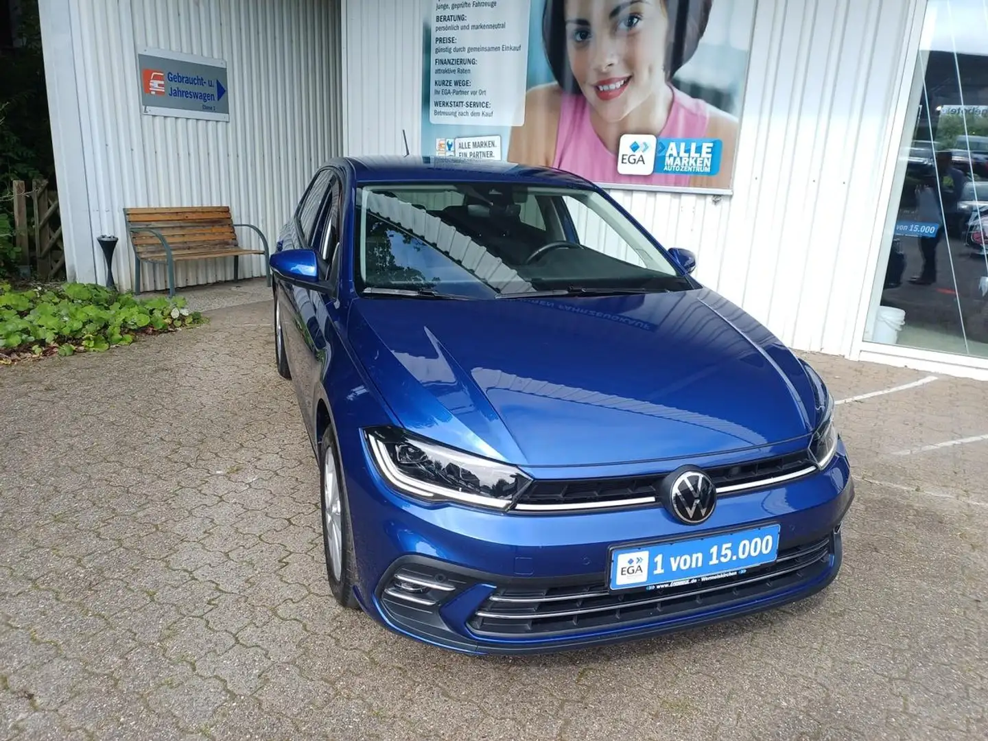 Volkswagen Polo 1.0 TSI STYLE KLIMA ALU AHK PDC KAMERA NAVI Blau - 2