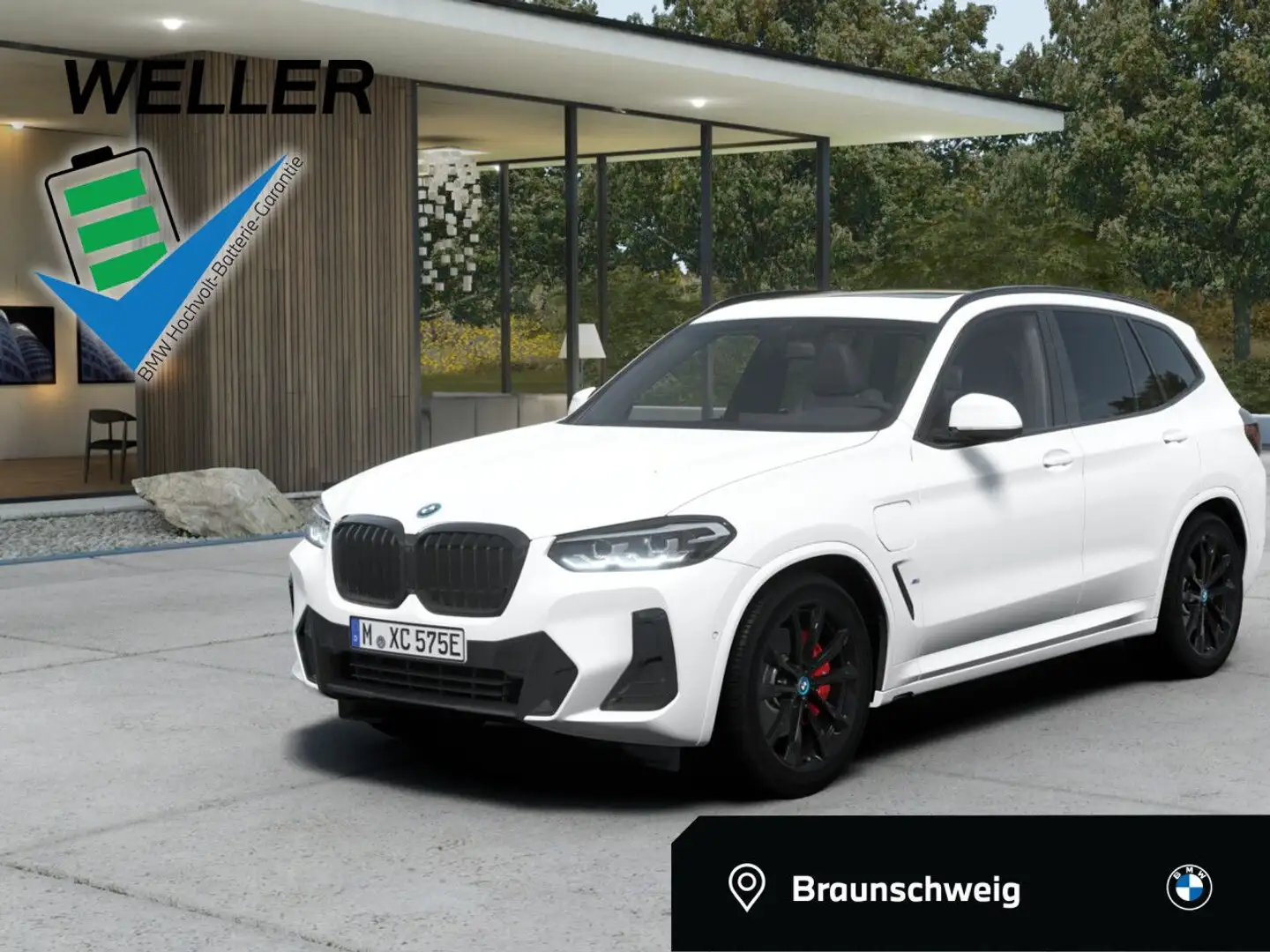 BMW X3 xDrive30e M SPORT AHK,Pano,Kam,HiFi,DA,Alu20 Weiß - 1