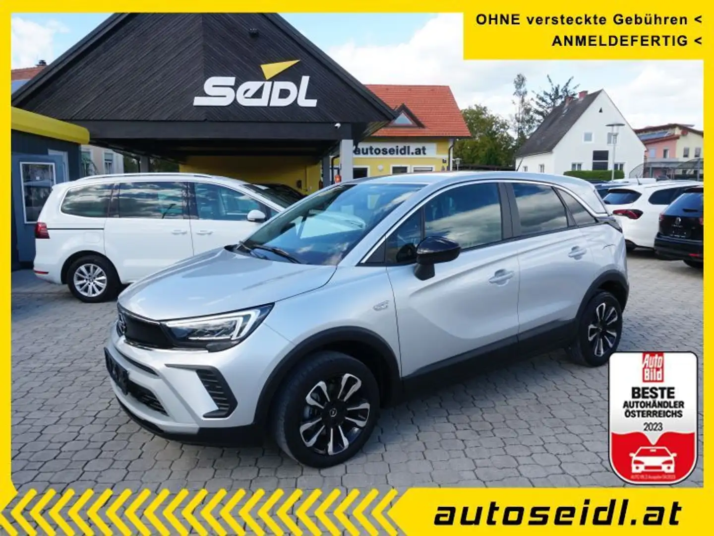 Opel Crossland 1,2 Turbo Elegance *2023er!!* Silber - 1