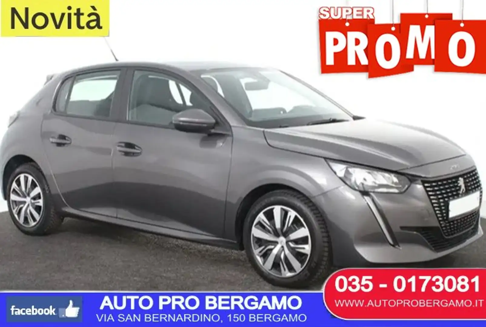 Peugeot 208 208 5p 1.2 puretech Pack SUPER ACCESSORIATA Grigio - 1