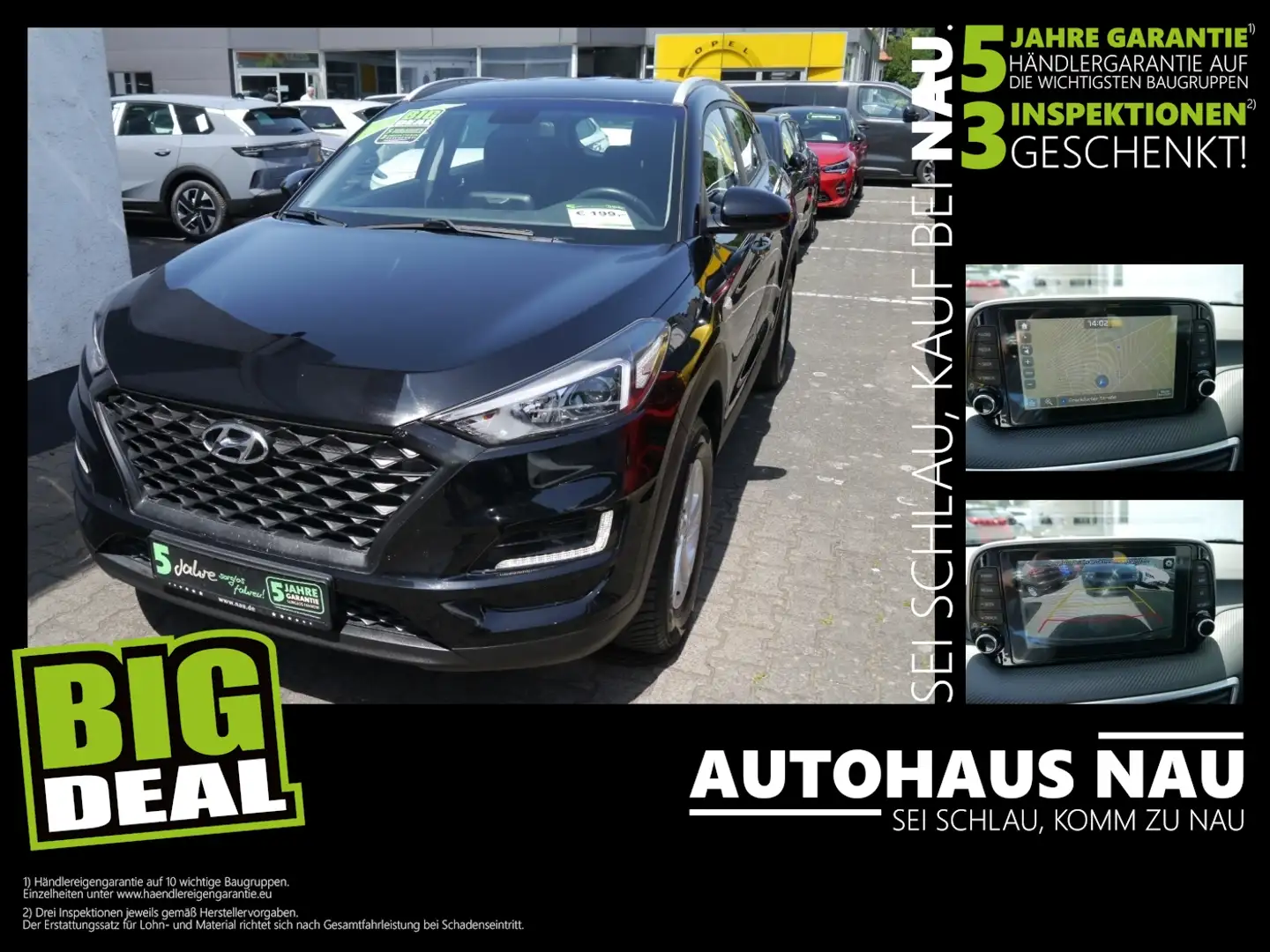Hyundai TUCSON 1.6 Select Inkl.Inspektionspaket Big Deal Zwart - 1