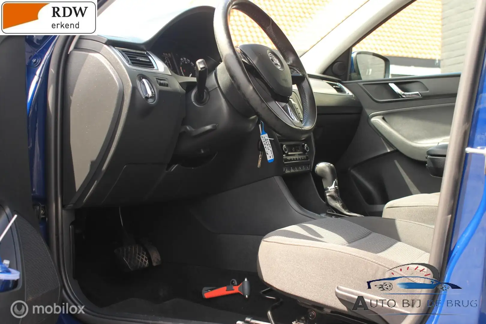 Skoda Rapid/Spaceback 1.4 TSI Greentech Automaat Cruise clima Stoelverwa Blauw - 2