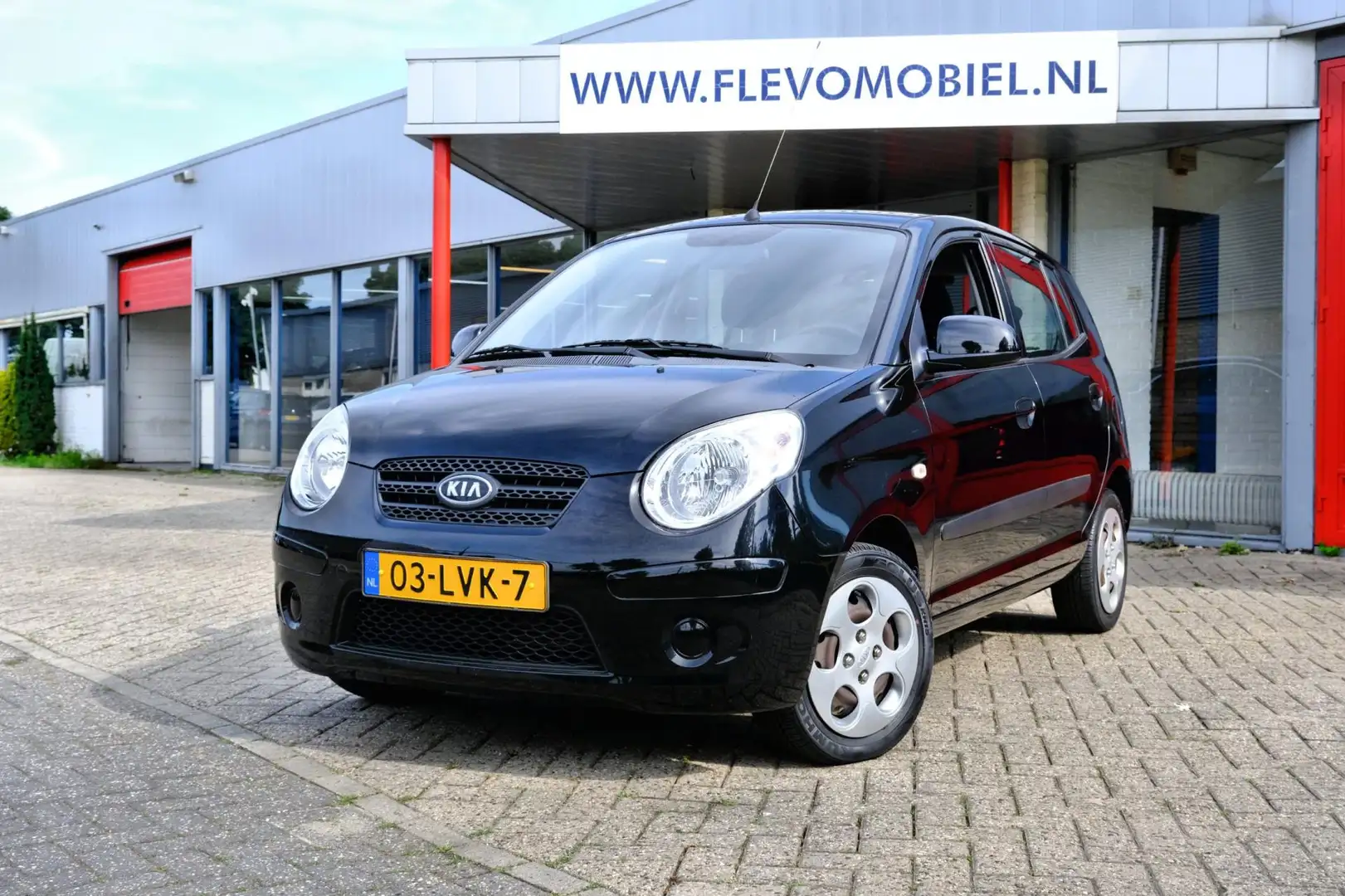 Kia Picanto 1.1 X-tra 5-Drs Aut. *39.900km!* Airco|1e Eigenaar Zwart - 1