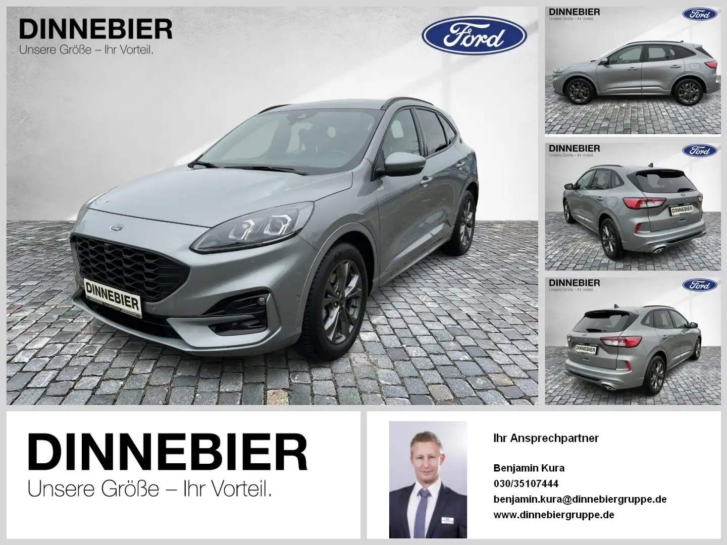 Ford Kuga ST-Line X LED+AHK+Glasdach+Kamera+SHZ Silber - 1
