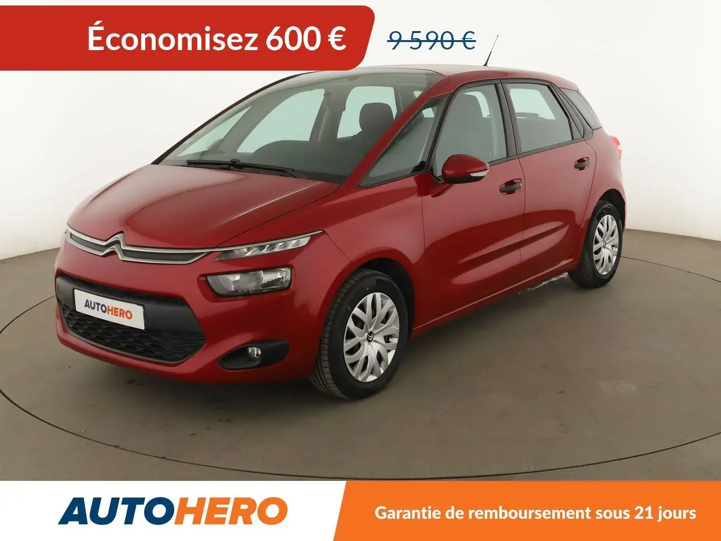 Citroen C4 Picasso 1.6 Blue-HDi Attraction Rouge - 1