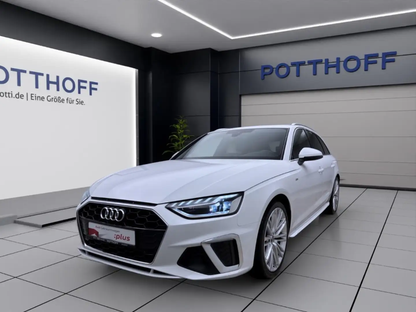 Audi A4 Avant 40 TDI S LINE AHK NAVI VIRTUAL PANO Weiß - 1