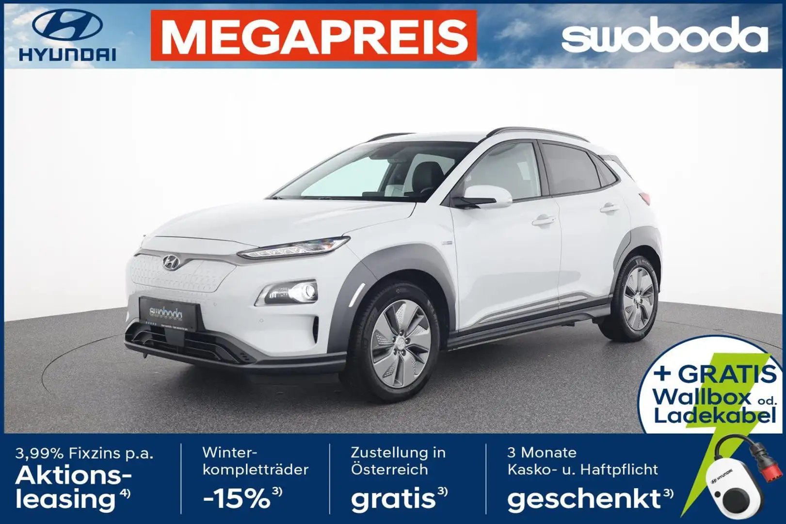 Hyundai KONA Kona Elektro 64kWh Level 5 Weiß - 1