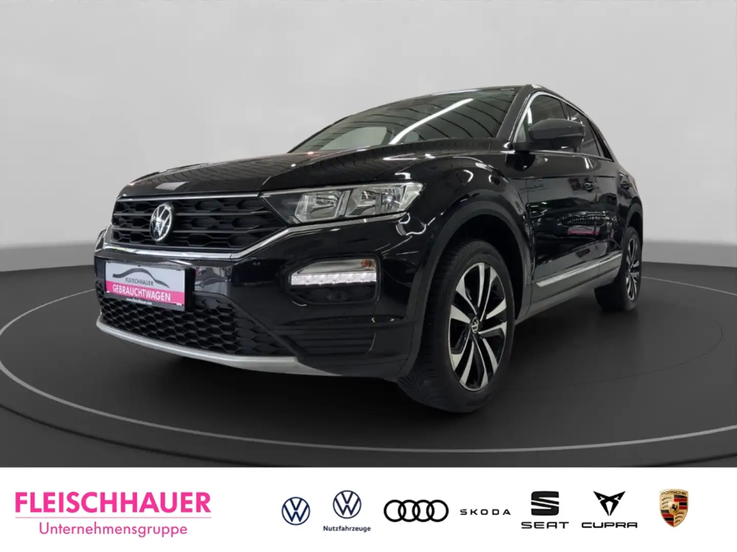 Volkswagen T-Roc United 1.6 TDI ACC+NAVI+RFK+SHZ+DC+CARPLAY Schwarz - 1