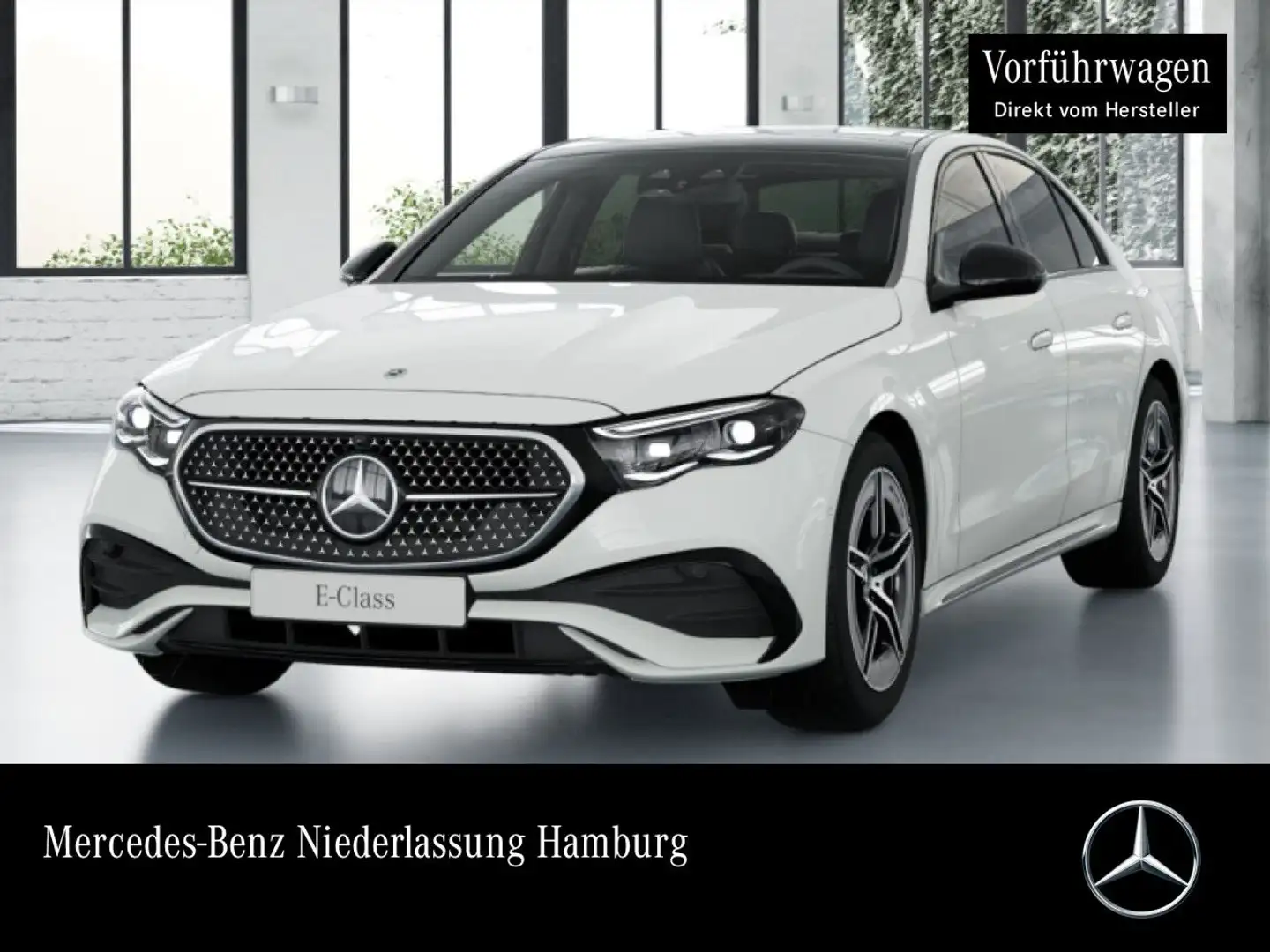 Mercedes-Benz E 200 d Edition AMG-Line Fahrass 360° Pano Distr. Weiß - 1