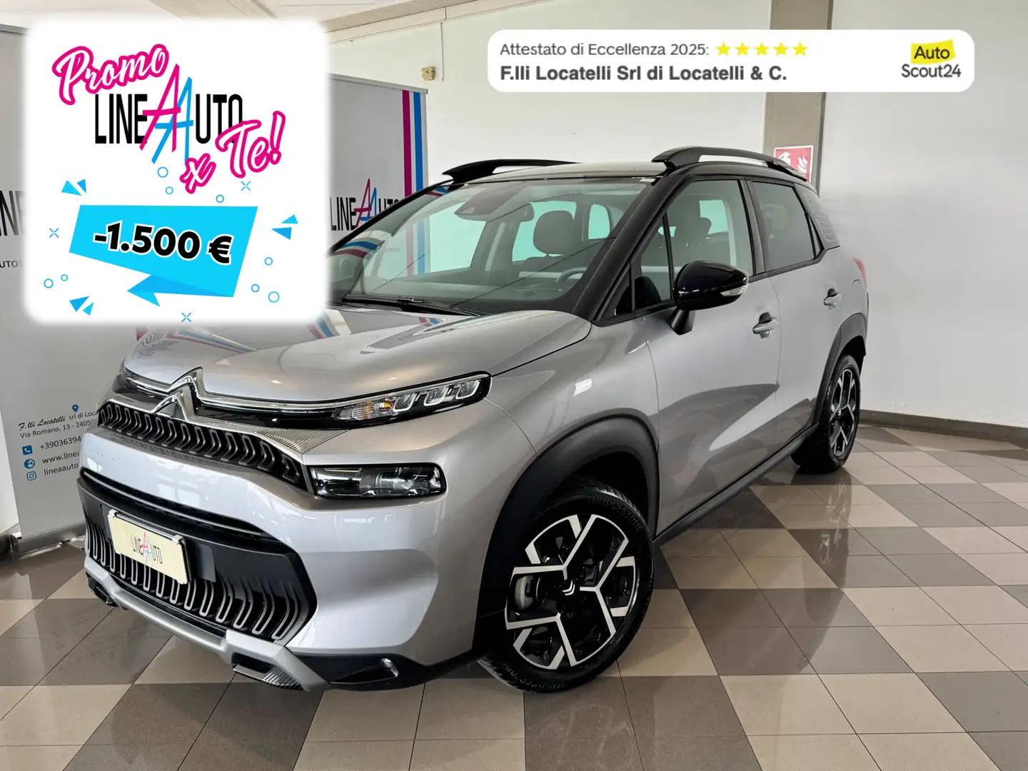 Citroen C3 Aircross C3 Aircross PureTech 130 S&S EAT6 Max Argent - 1