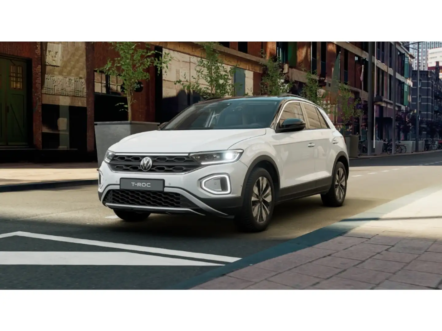 Volkswagen T-Roc 1.5TSI DSG Goal LED Navi AHK Rear View Weiß - 1