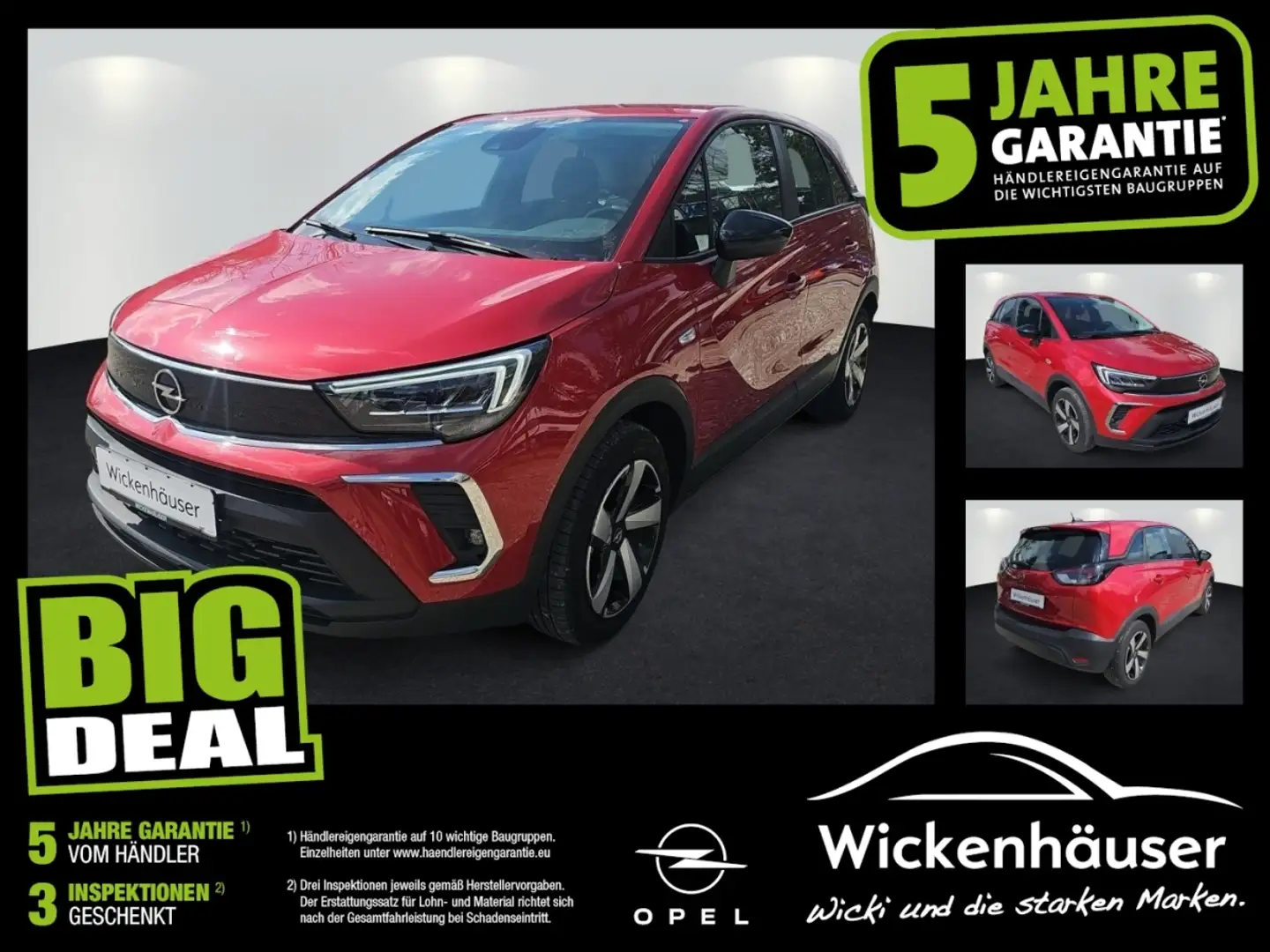 Opel Crossland 1.2 Edition SpurH PDC Kamera SHZ Rood - 1