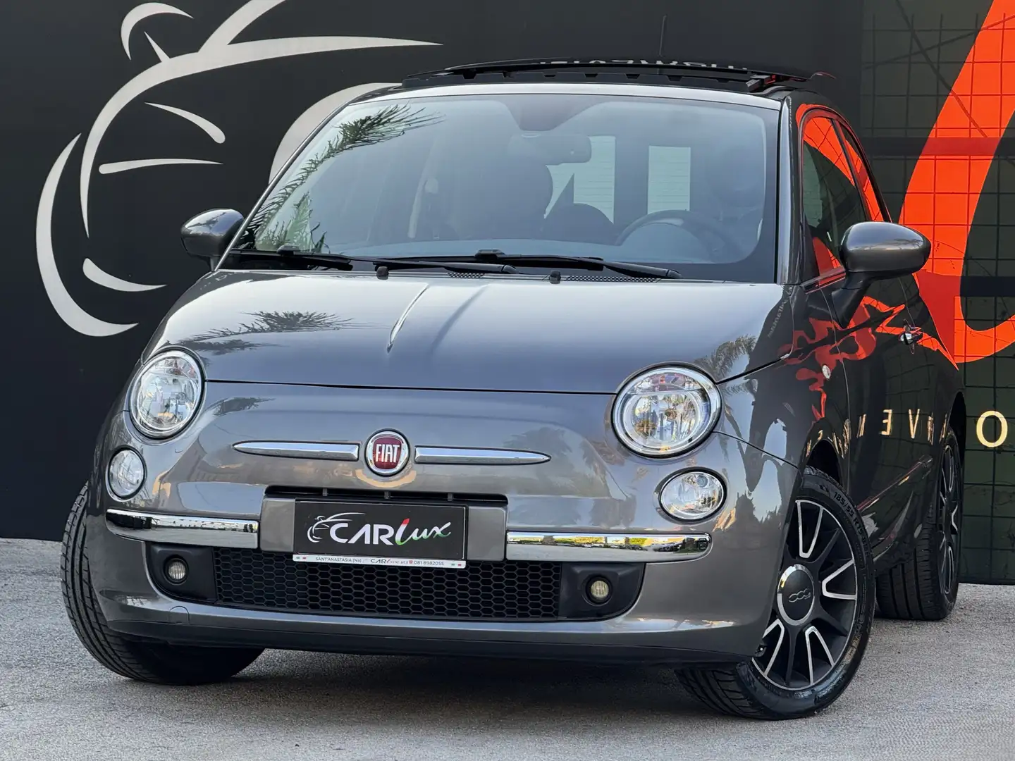 Fiat 500 1.2 Lounge 69CV Dualogic GPL TETTO Grigio - 1