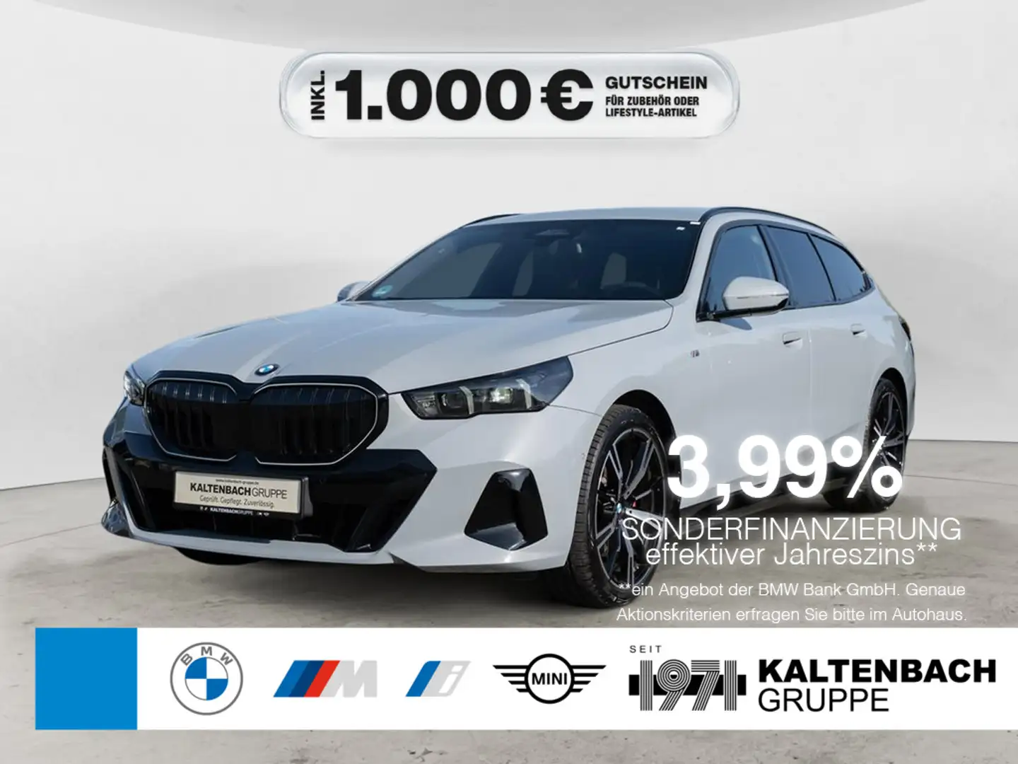 BMW 520 d Touring xDrive M-Sport Pro AHK LED NAVI Gris - 1