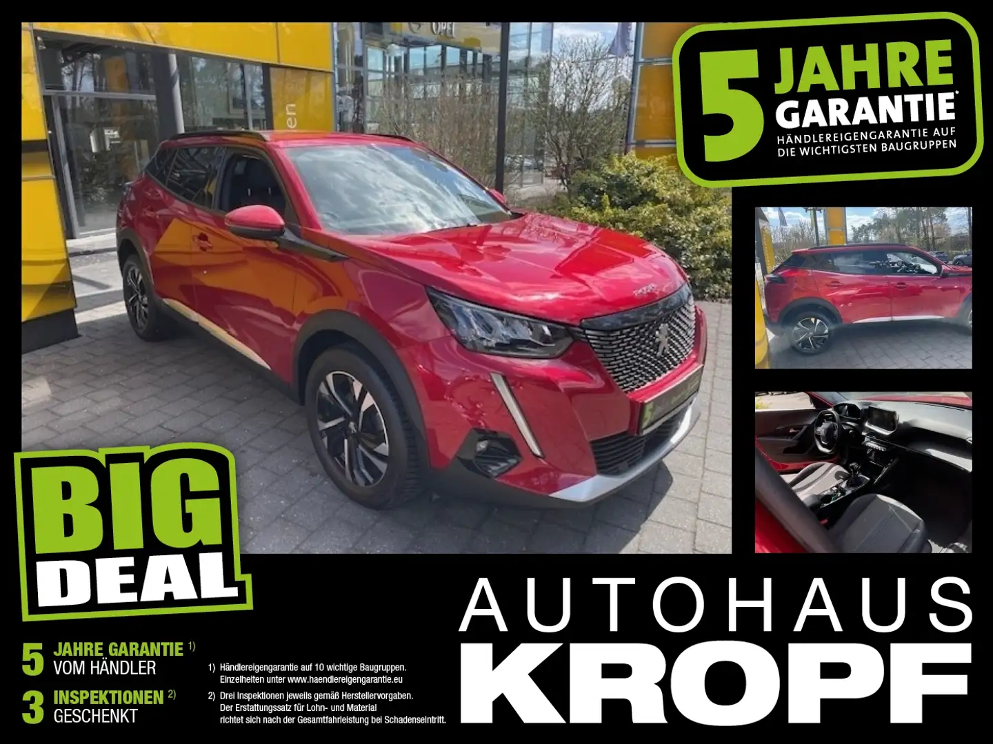 Peugeot 2008 1.2 PureTech Klima,Tempomat,Einparkhilfe Rot - 1