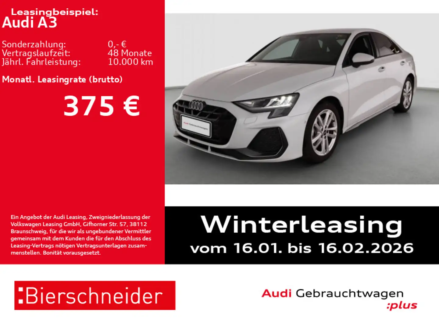Audi A3 Lim 35 TFSI S-Line AHK SONOS HuD NAVI 18 Weiß - 1