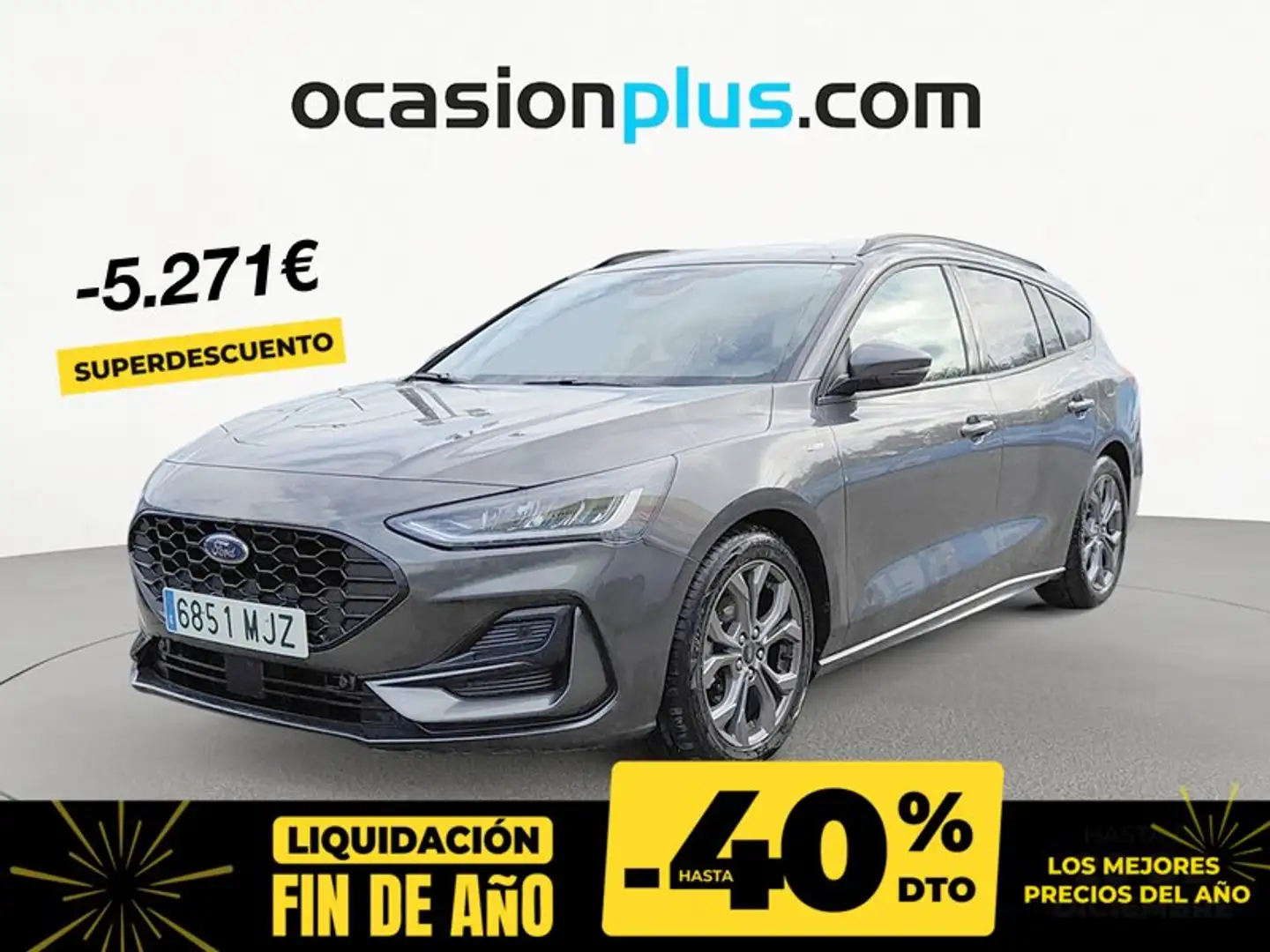 Ford Focus Sportbreak 1.0 Ecoboost MHEV ST-Line 155 Aut. Gris - 1