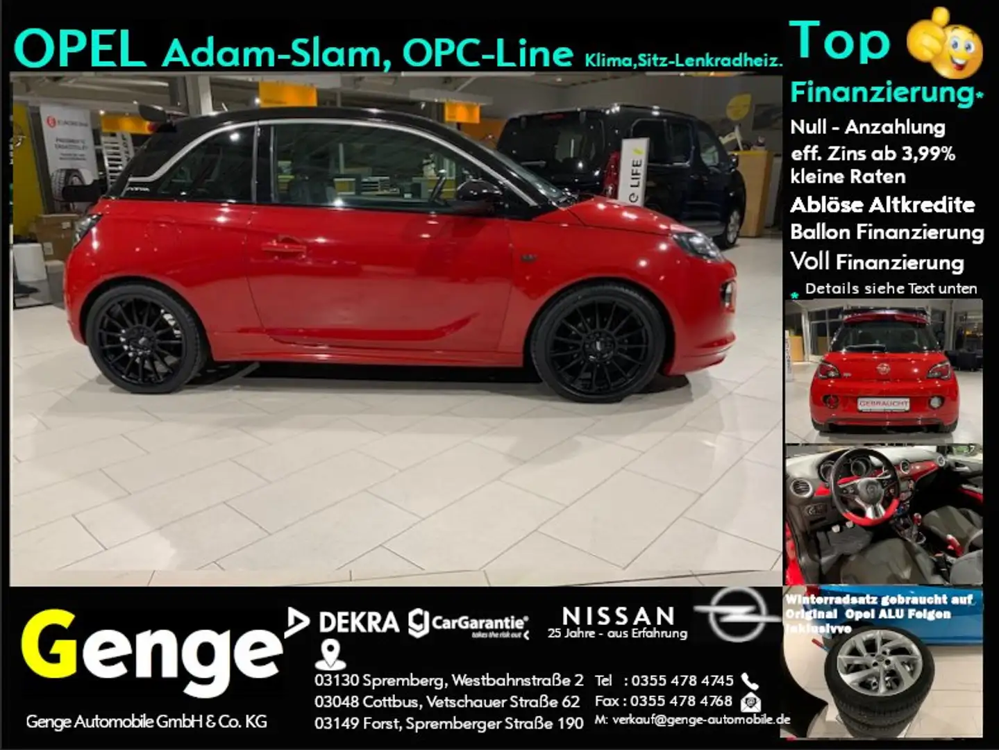 Opel Adam Slam OPC Line-Sport Rojo - 1
