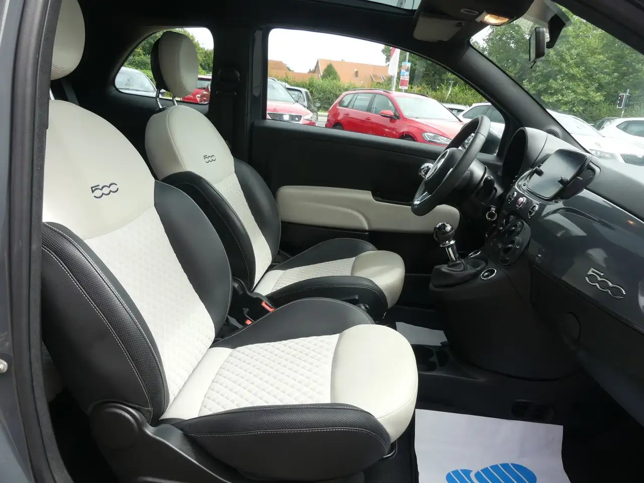 Fiat 500 DolceVita Panorama*Teilleder*ab 199€, миниатюра 22