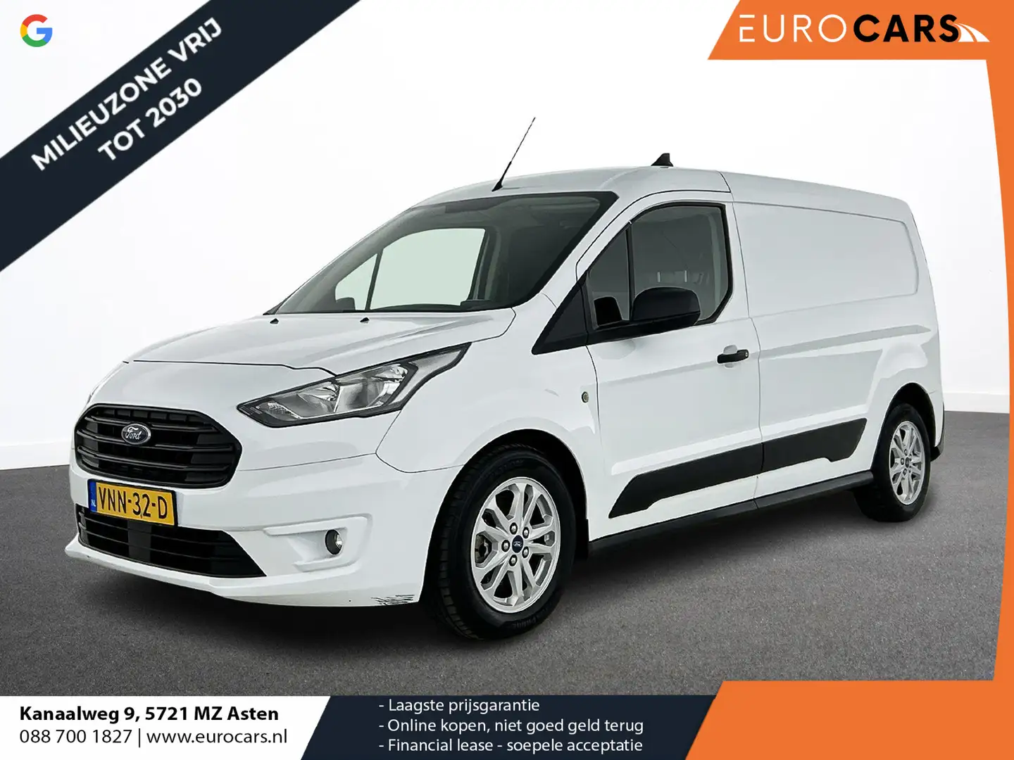 Ford Transit Connect 1.5 L2 Trend 100 PK Navi Airco PDC A Cruise Contro Blanc - 1