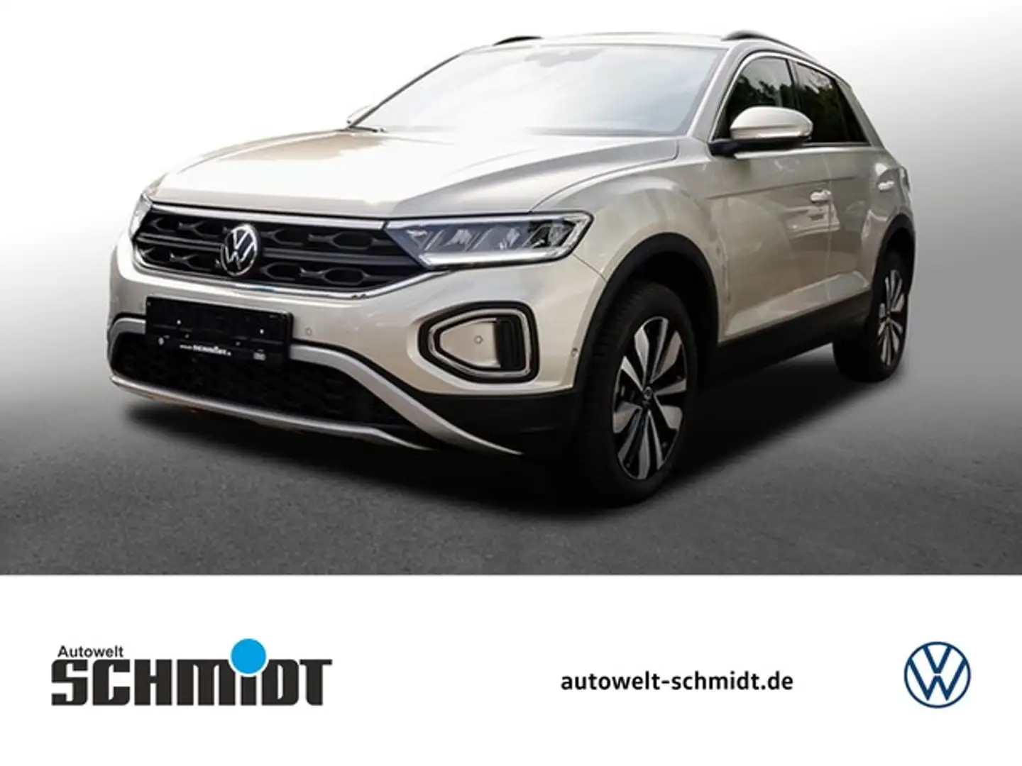 Volkswagen T-Roc 1.0TSi Move AHK ACC Standheiz. NaviMedia 17Zoll Grijs - 1