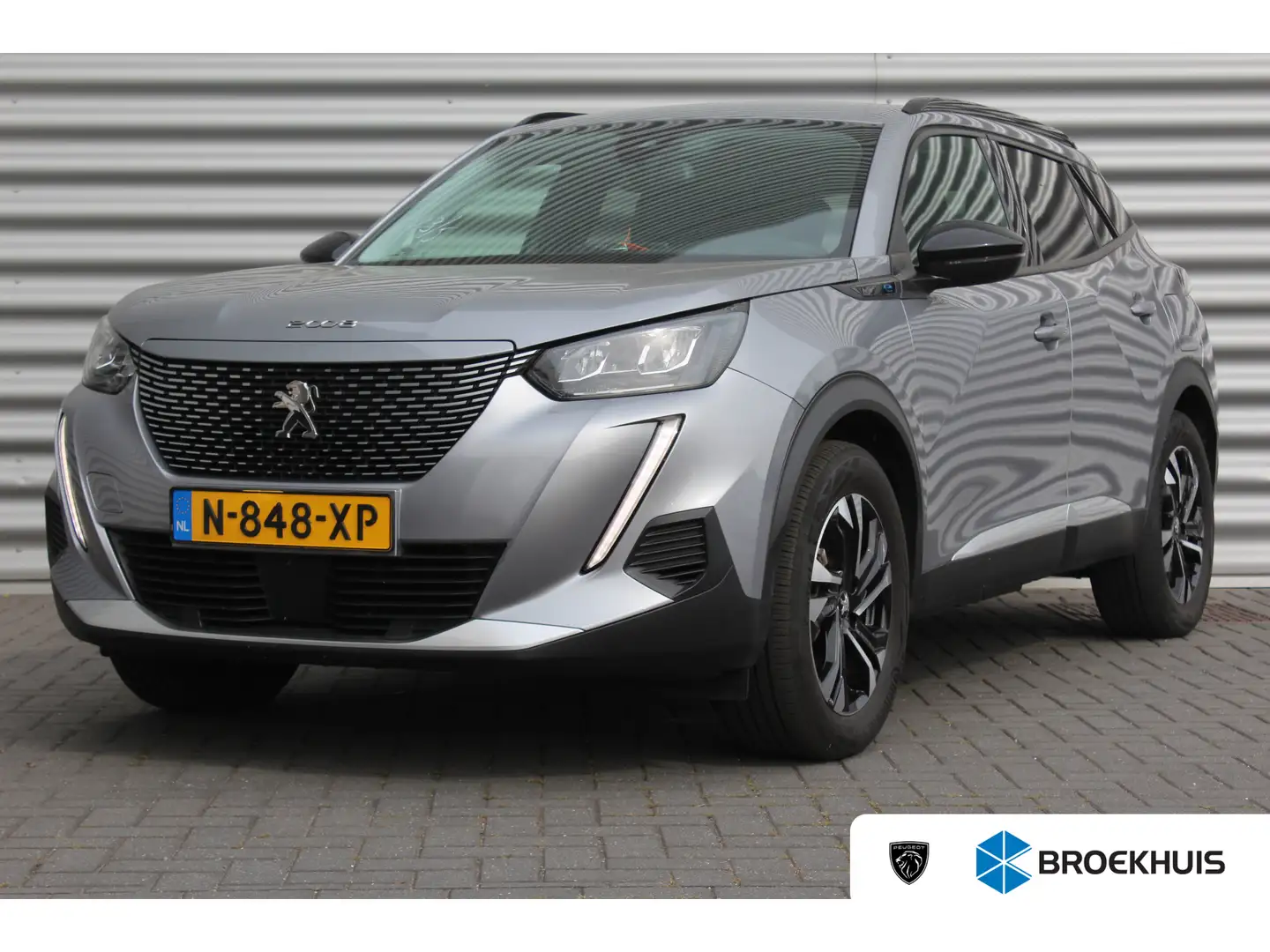Peugeot e-2008 EV 136PK ALLURE PACK AUTOMAAT / NAVI / LEDER / CLI Grijs - 1