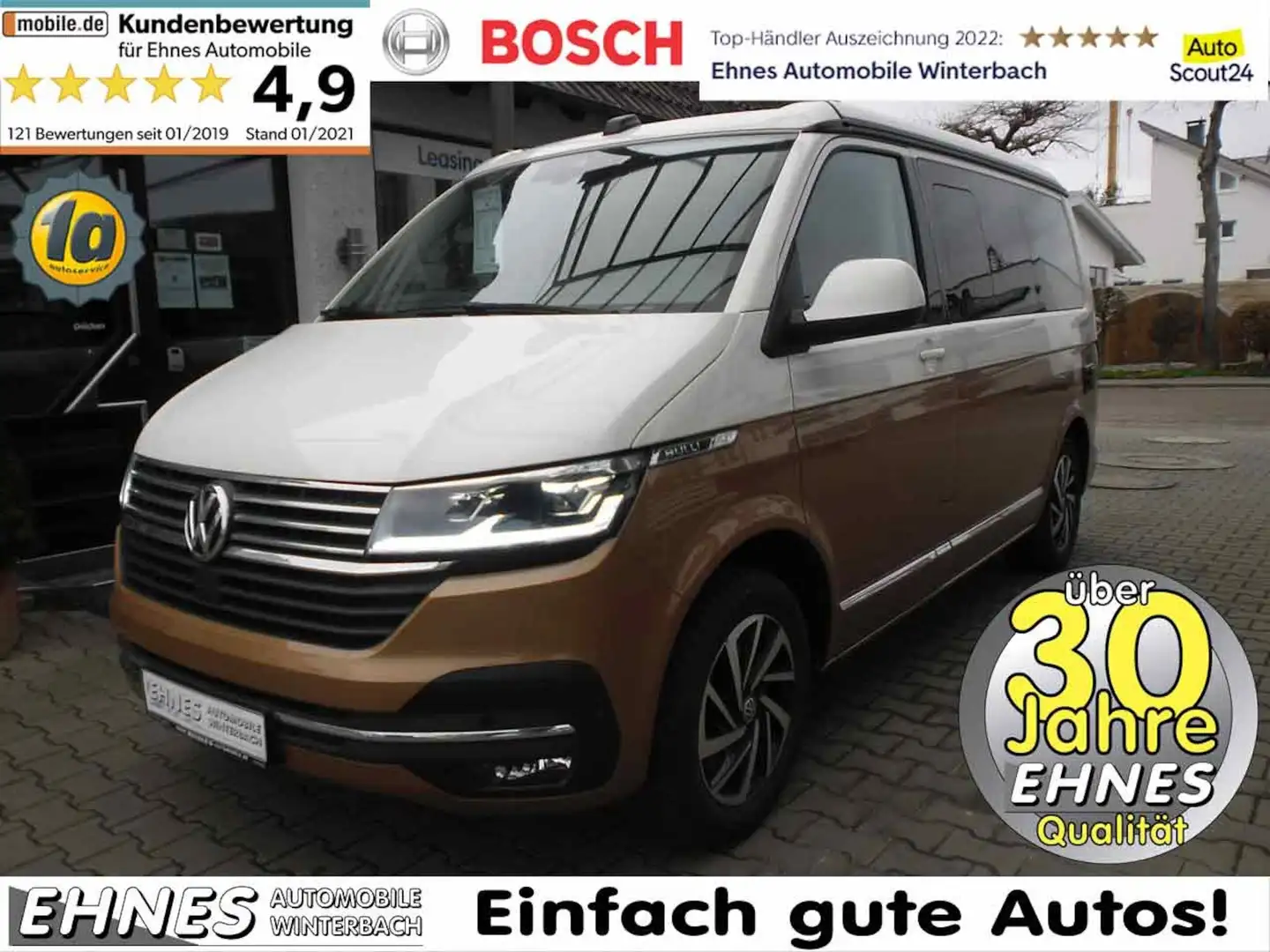 Volkswagen T6.1 California Ocean Comfortl el. Hubd. NP 98T Blanc - 1