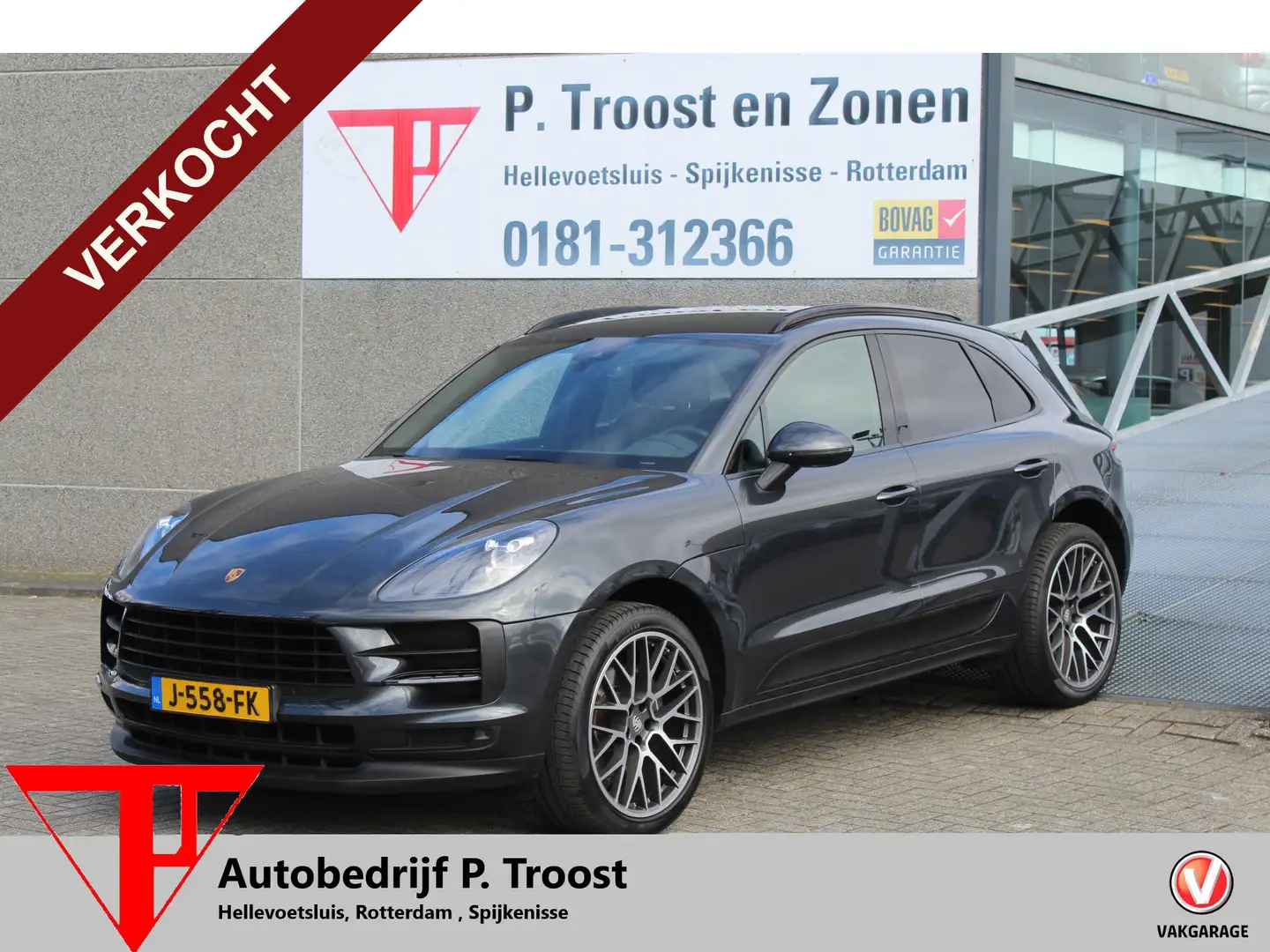 Porsche Macan 2.0 Facelift|Luchtvering|Navigatie|Achteruitrijcam Grijs - 1