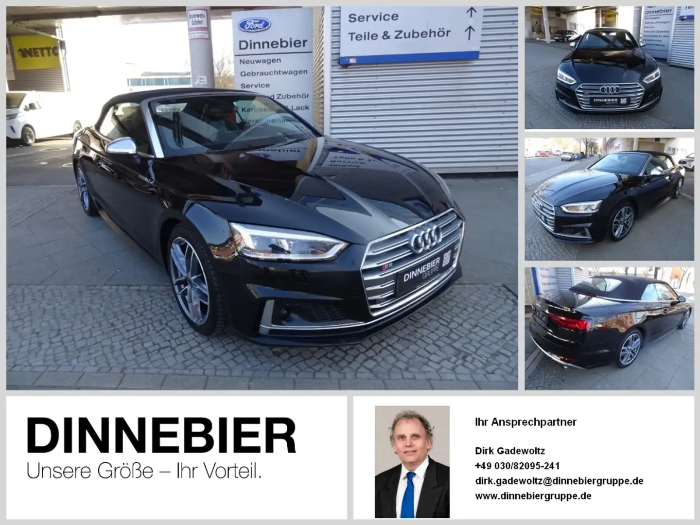 Audi S5 3.0 TFSI quattro+RFK+8-Fach Bereift+AHK+HUD Zwart - 1