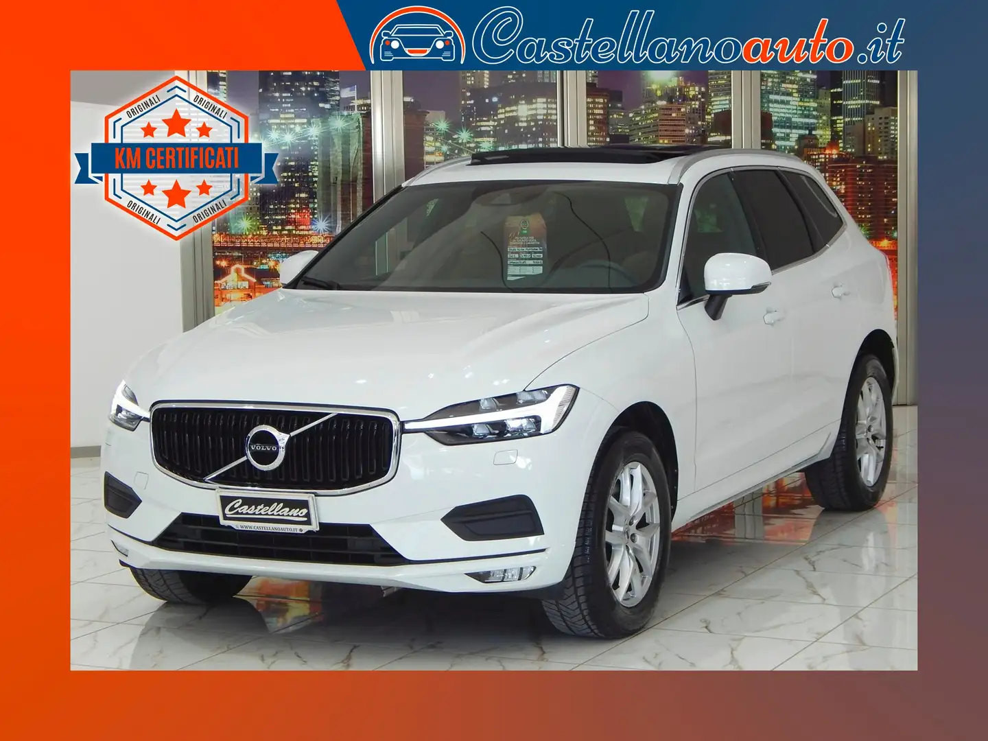 Volvo XC60 2.0 B4 Momentum Pro AWD Aut TETTO-NAVI-PELLE-KAMER Bianco - 1