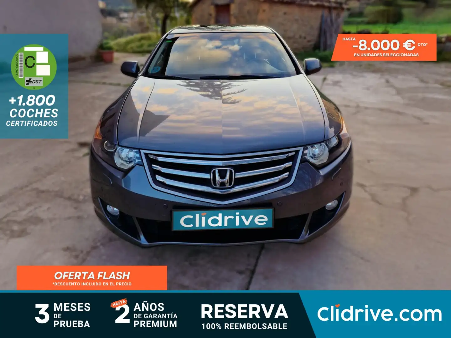 Honda Accord 2.4i-VTEC Luxury Aut. Gris - 1