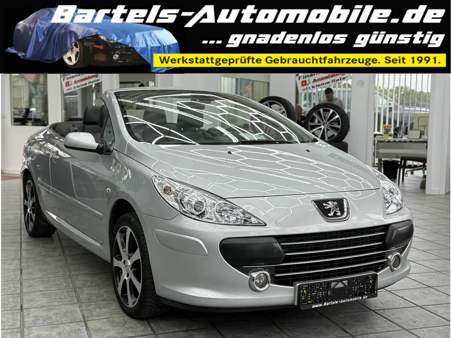 Peugeot 307 CC 2.0 Tendance, Leder , Sitz., HU 03 27! Silber - 1