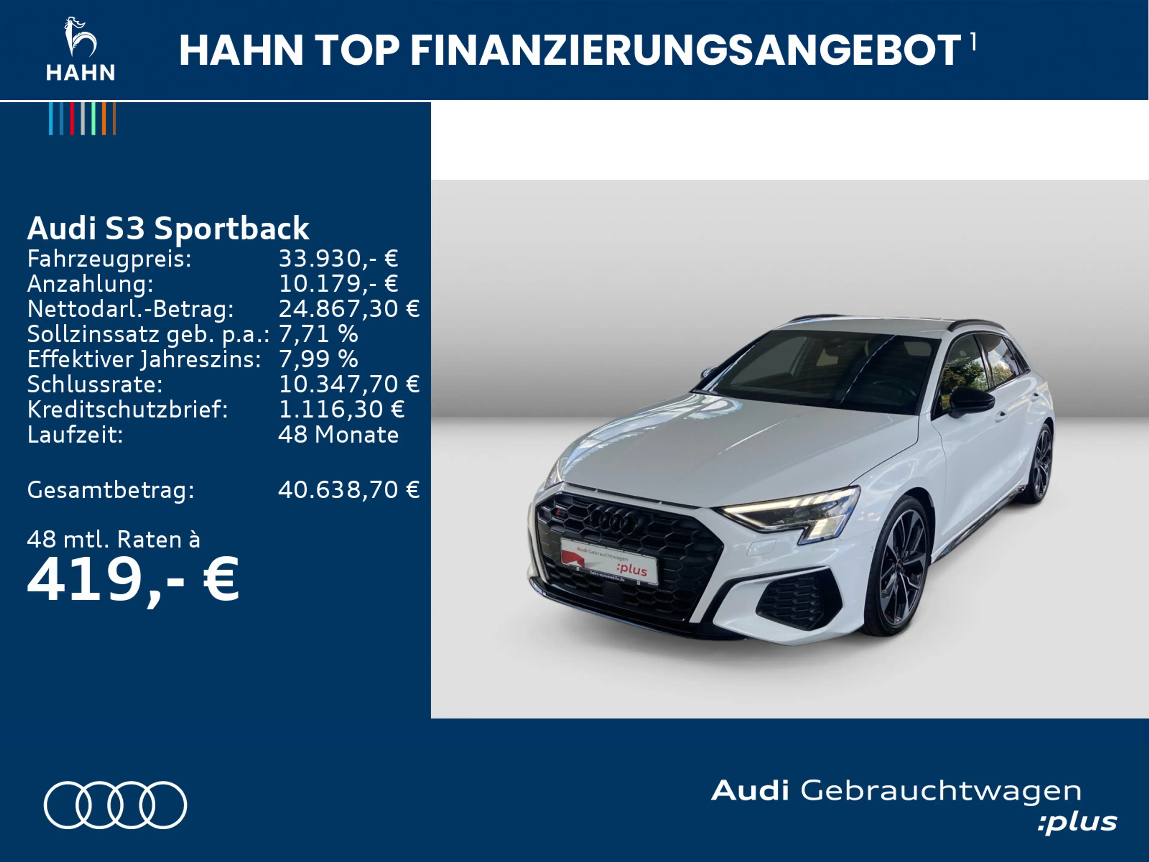 Audi S3 TFSI quattro S-trc Matrix Cam Navi — photo 2