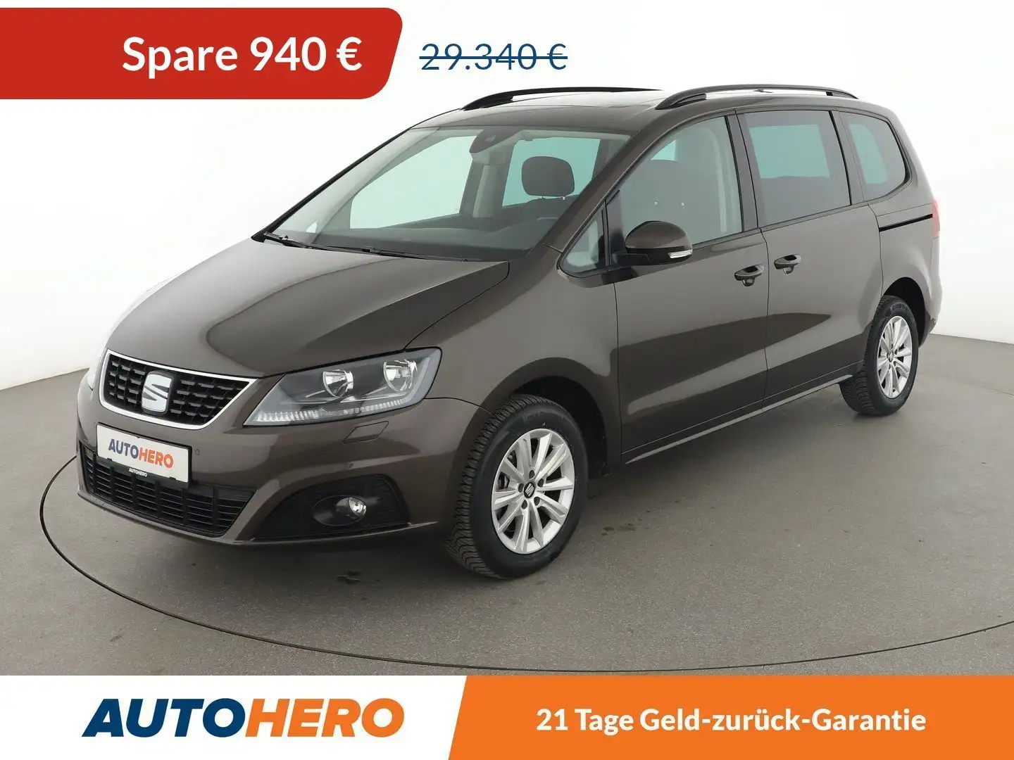 SEAT Alhambra 1.4 TSI Style Aut.*NAVI*ACC*CAM*PDC*SHZ*KLIMA*AHK* Braun - 1