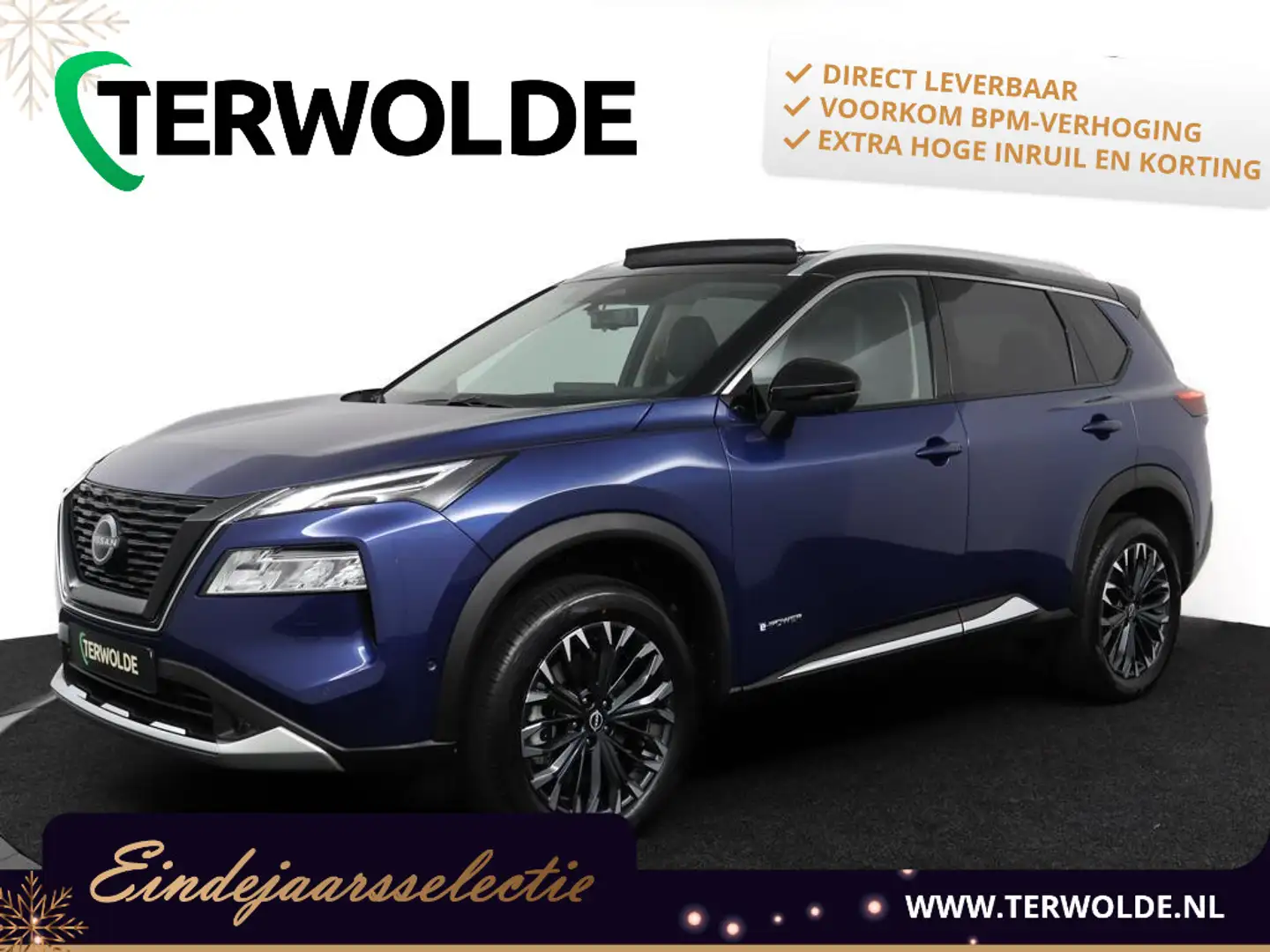 Nissan X-Trail 1.5 e-4orce Tekna Plus 4WD 7p. | €3.500 voorraadvo Blauw - 1