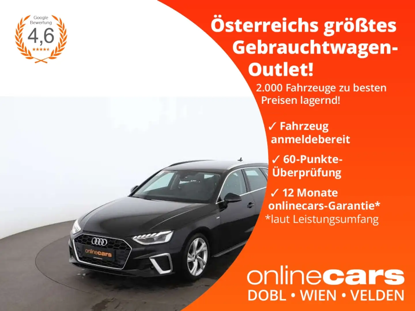 Audi A4 Avant 35 TFSI S-Line Aut LED RADAR NAVI LEDER Schwarz - 1