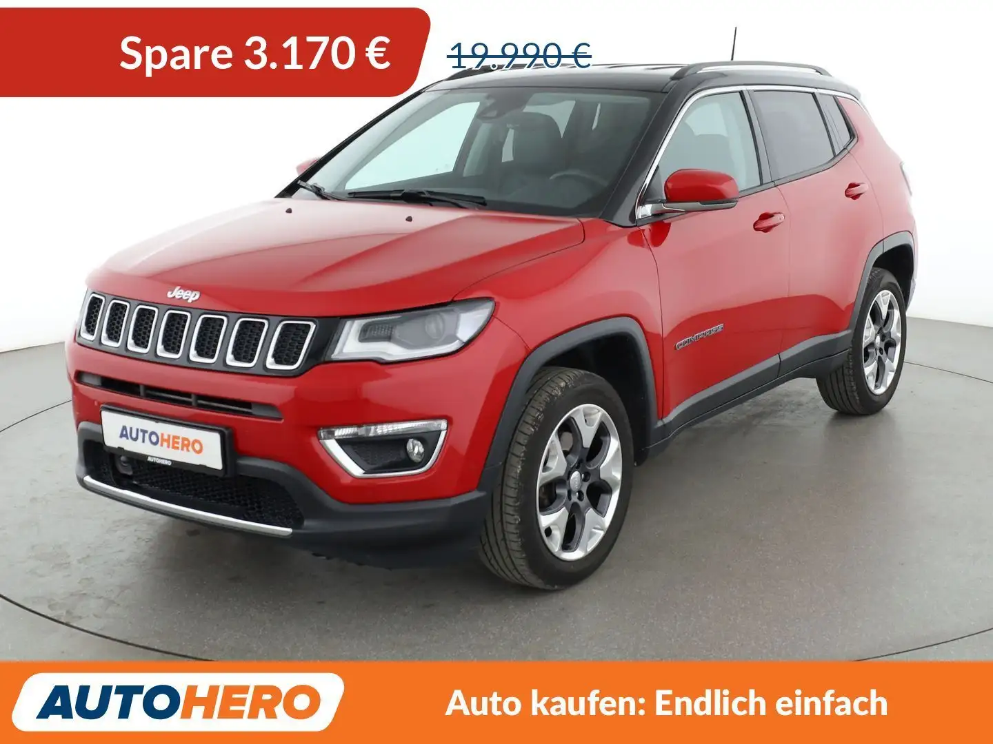 Jeep Compass 1.4 M-Air Limited 4WD Aut.*NAVI*XENON*ACC*CAM*SHZ Rot - 1