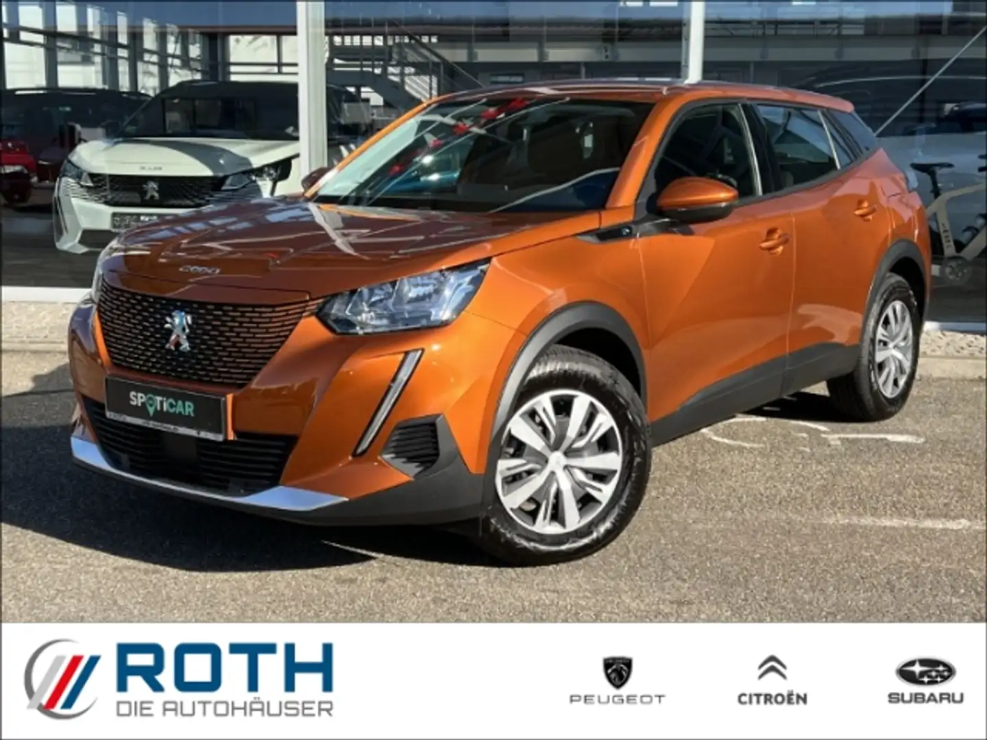 Peugeot 2008 e- Elektro 136 Active Wärmepumpe Kamera Orange - 1