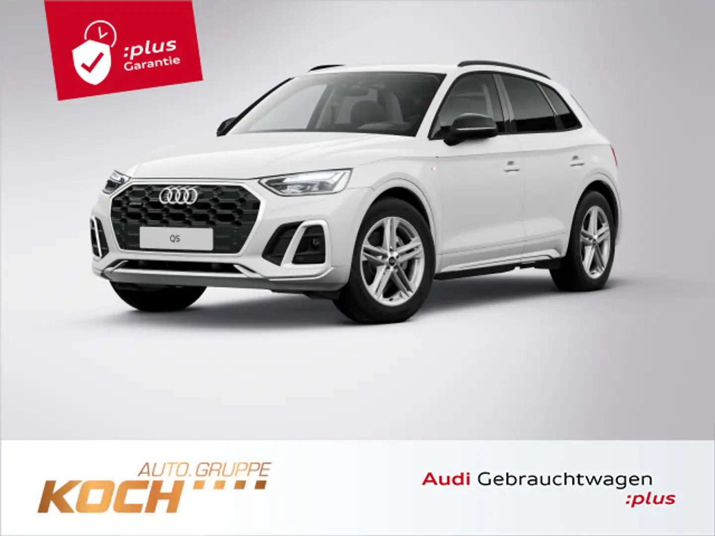 Audi Q5 40 TDI q. S-Tronic S-Line, LED, AHK, Navi, Ca Weiß - 1