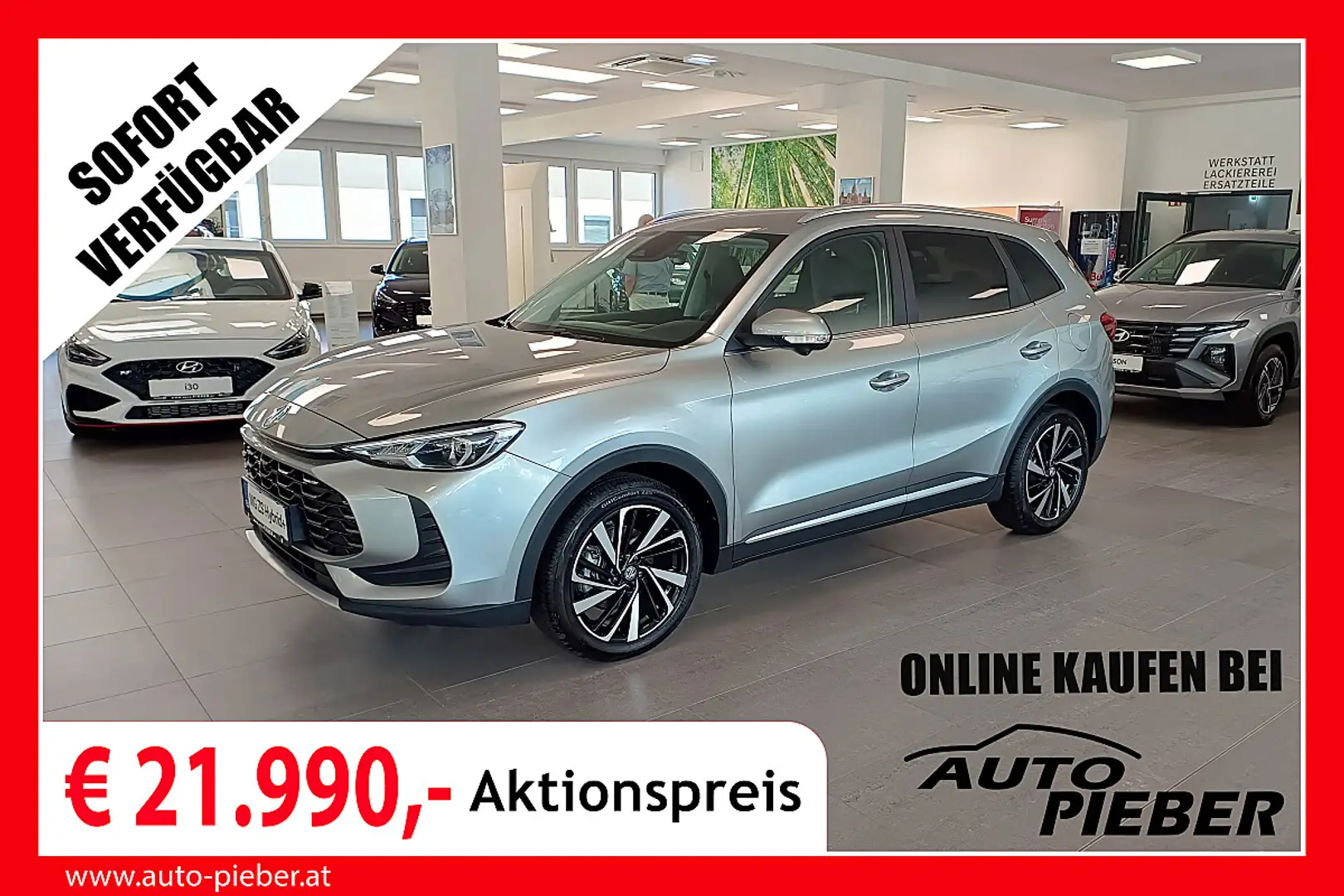 MG ZS 1.5 Hybrid+ Luxury *LED* *LEDER* Silber - 1
