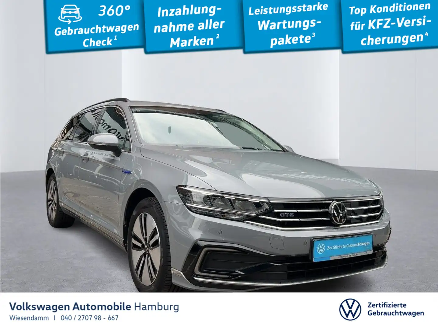 Volkswagen Passat Variant Passat Var. 1.4 TSI Hybrid DSG GTE AHK Kamera Grau - 1