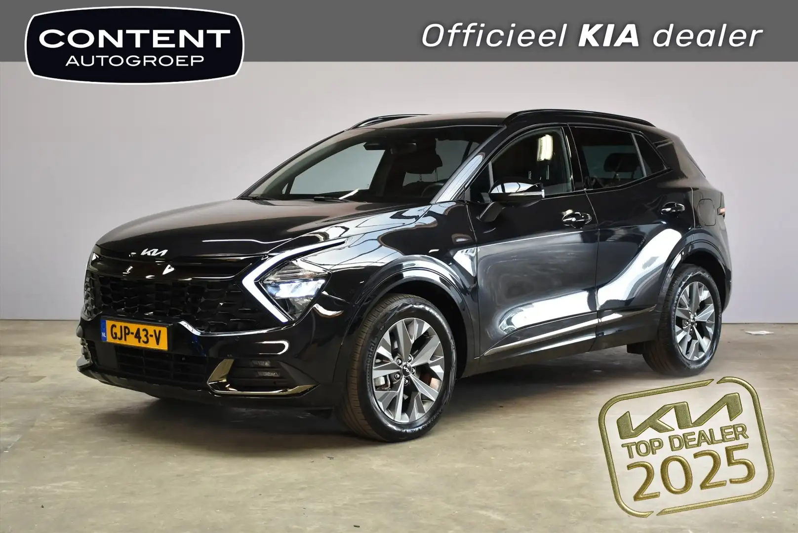 Kia Sportage 1.6 T-GDi 230pk Hybrid Dark Edition |Leder Zwart - 1