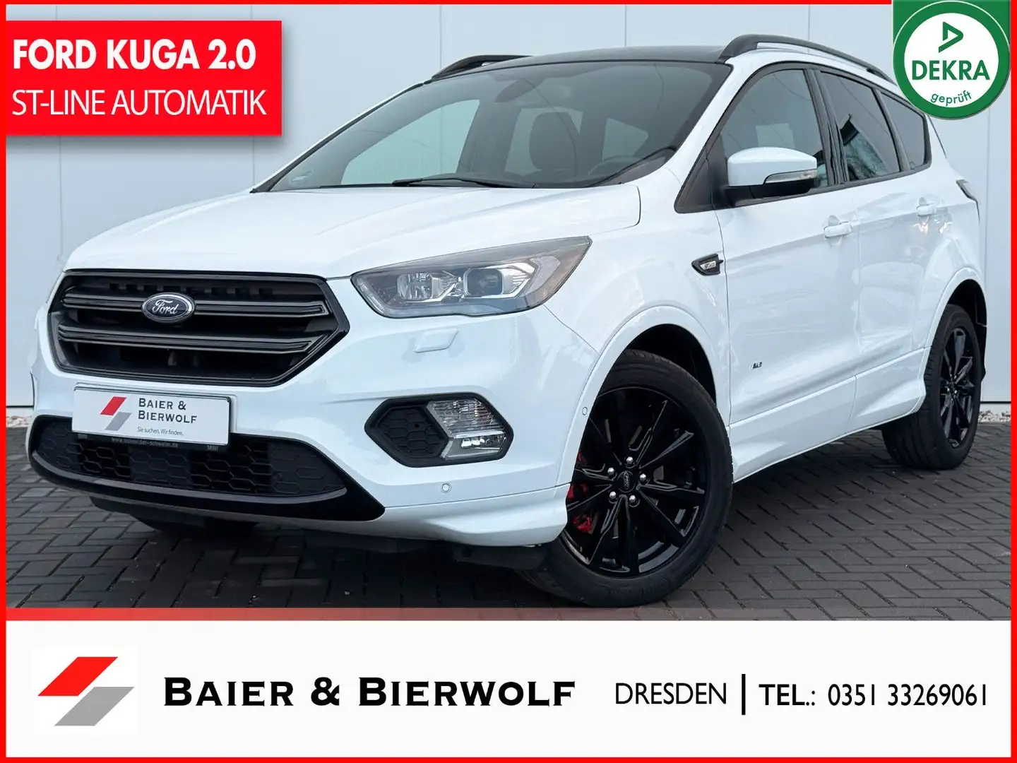 Ford Kuga 2.0 EcoBoost AWD ST-Line XENON Weiß - 1