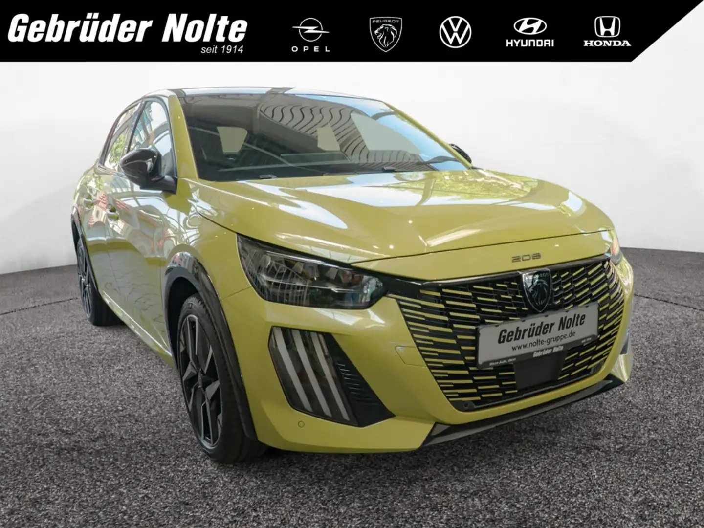 Peugeot 208 1.2 Hybrid 110 GT PDC SHZ KAMERA LED Geel - 1