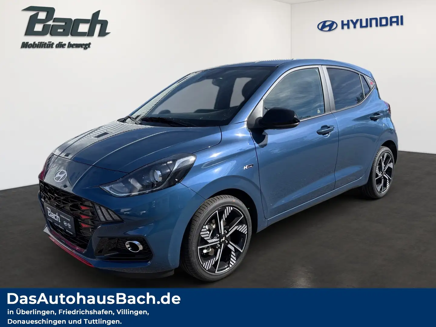 Hyundai i10 T-GDI 1,0L N-Line 5-MT 2WD Navi Blau - 1
