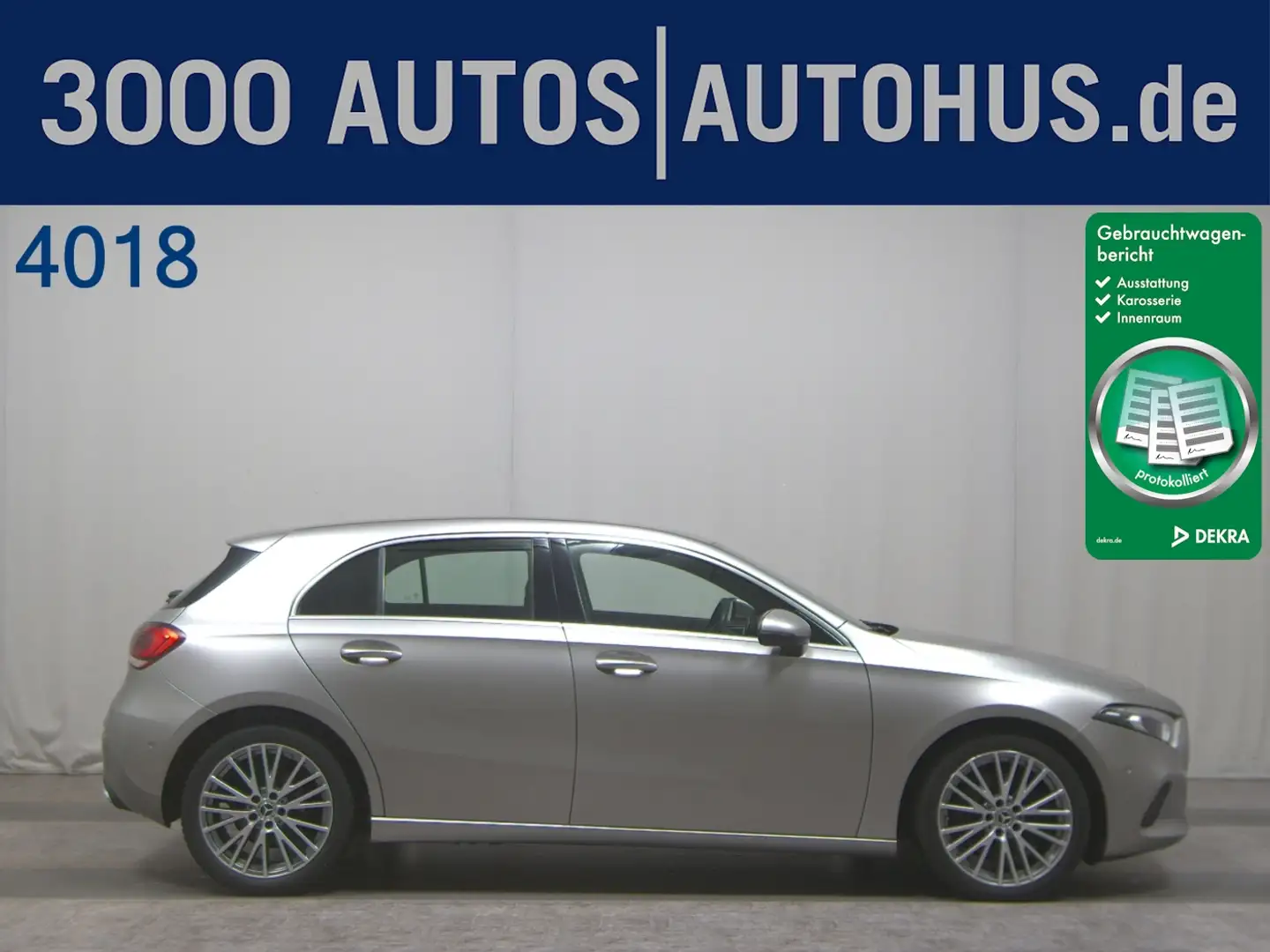 Mercedes-Benz A 220 d Progressive Leder Navi LED MBUX Shz Argintiu - 1