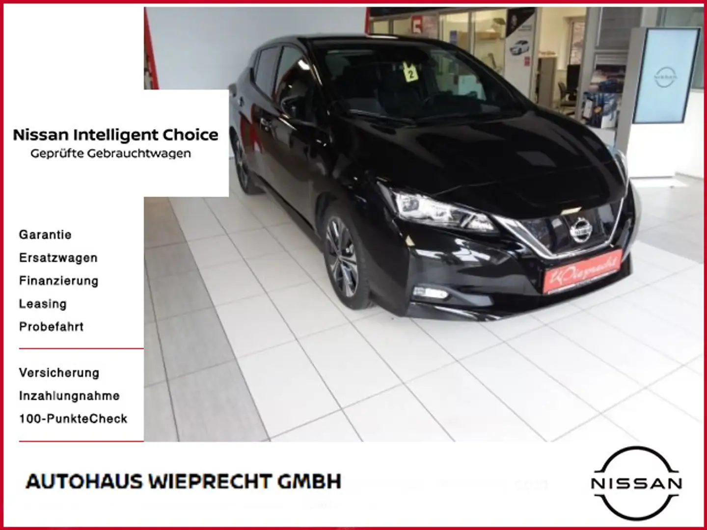 Nissan Leaf Tekna Schwarz - 1