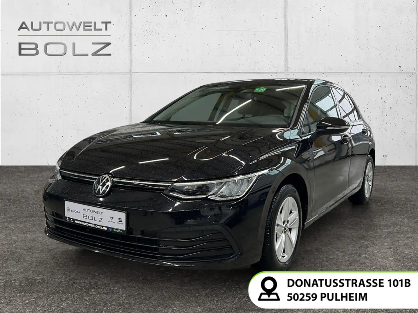 Volkswagen Golf VIII Life 2.0 TDI Navi DigiCock LED ACC Kam Schwarz - 1