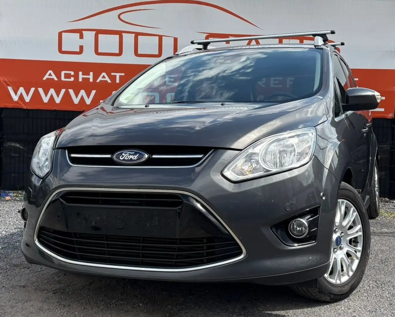 Ford Grand C-Max 2.0 TDCi ECO -GARANTIE 1AN-CLIM-GPS-CAMERA Gris - 1